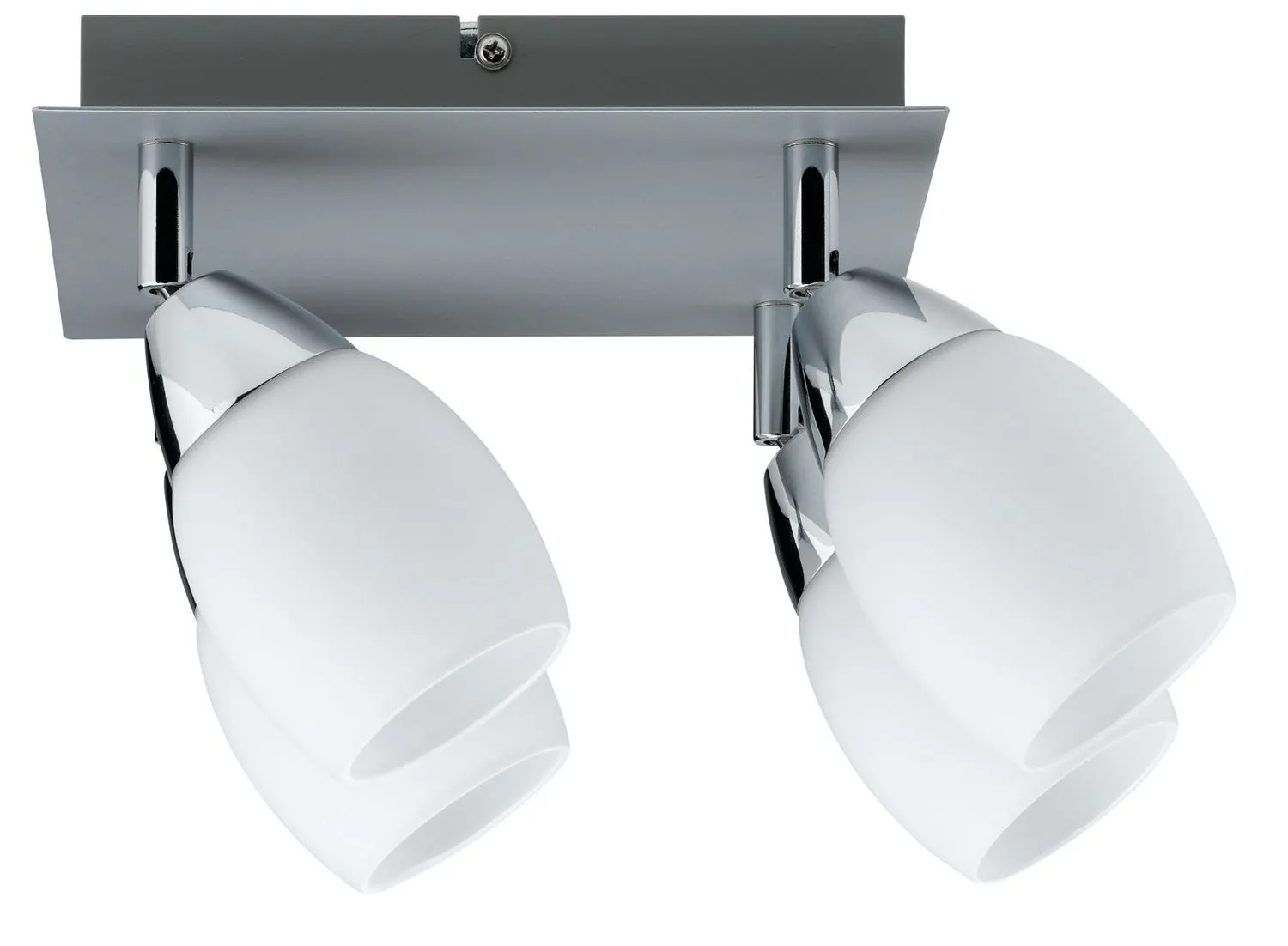 600.78.LED  Paulmann Deckenleuchten Spotlights Wolba Rondell 4x4W LED GU10 230V Chrom matt Metall/Glas