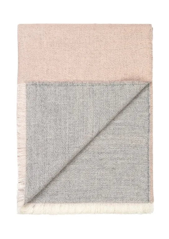 Elvang Plaid VENICE, white/nude