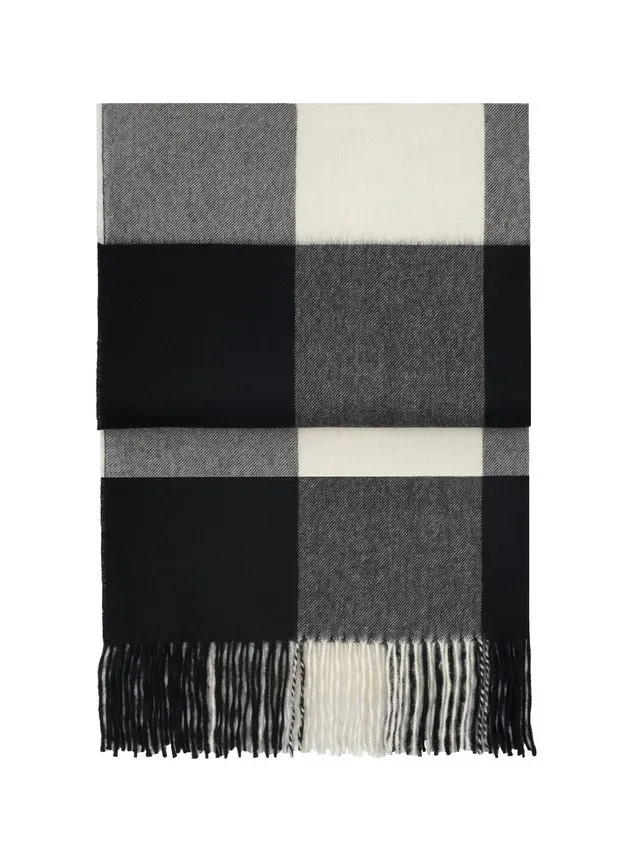 Elvang Wolldecke WHISPER, black/cream