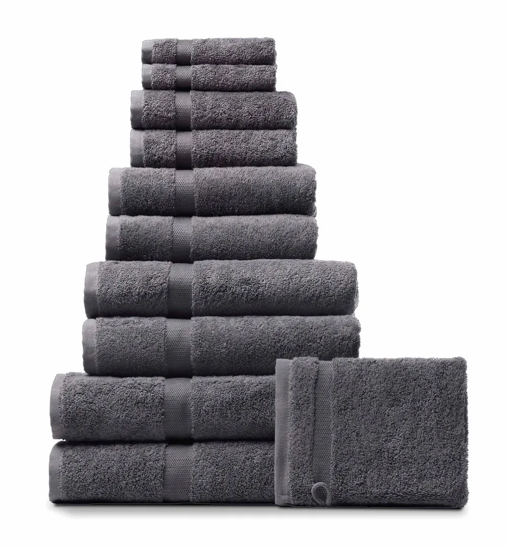 Rhomtuft Handtuch PRINCESS, zinn