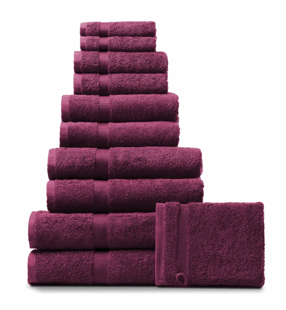 Rhomtuft Handtuch PRINCESS, berry