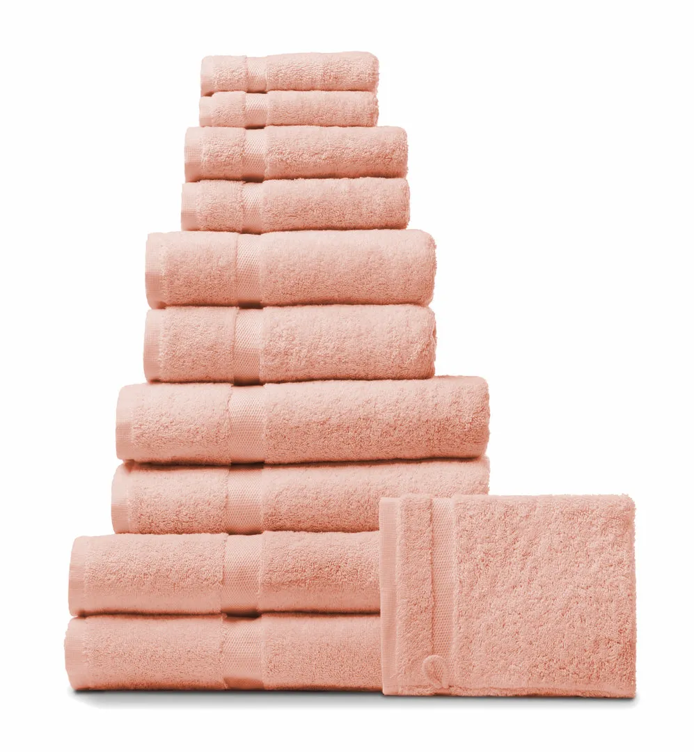 Rhomtuft Handtuch PRINCESS, peach