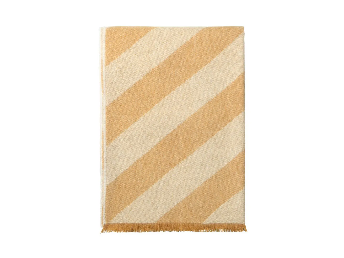 Elvang Decke FISHBONE, yellow ocher