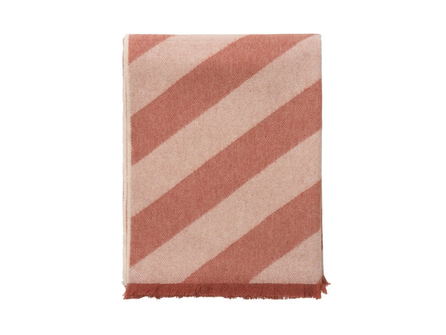 Elvang Decke FISHBONE, rusty red