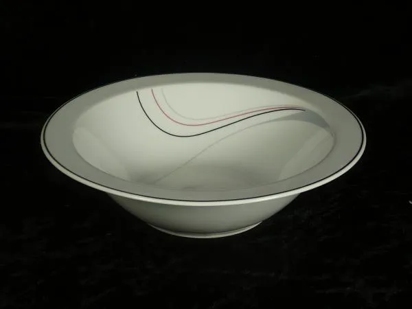 große Gemüseschüssel - Mitterteich Form 2050 Linie Schwarz Rot