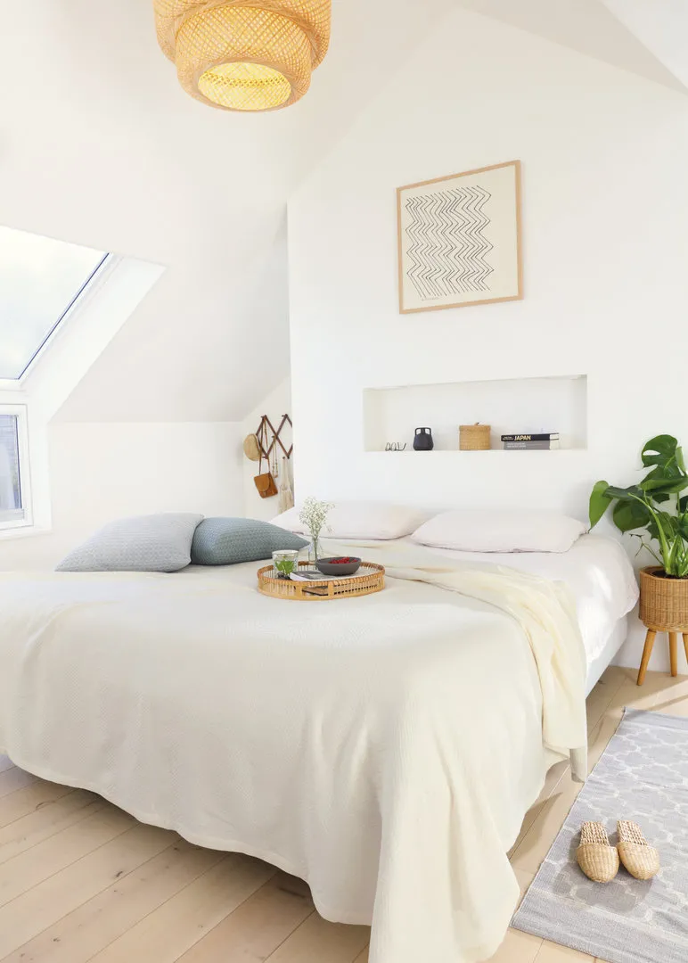 Biederlack Tagesdecke SUNSET FEEL, ecru