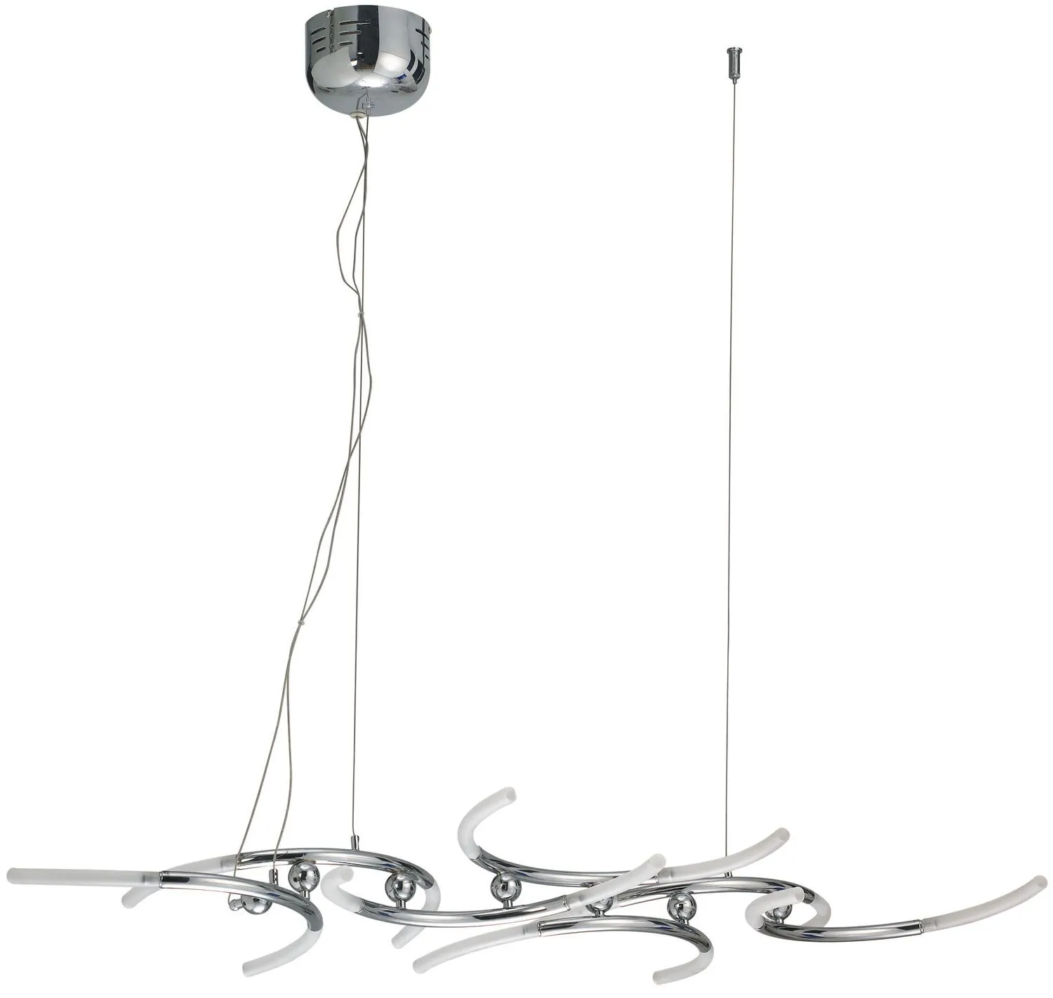 Paulmann Living Bow Pendelleuchte 14x10W G4 Chrom/Satin 230V/12V Metall/Glas