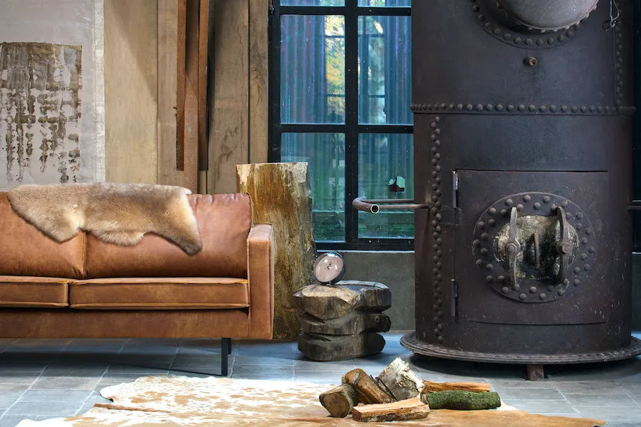 LOFT Cognac Rodeo Ledersofa 190 cm