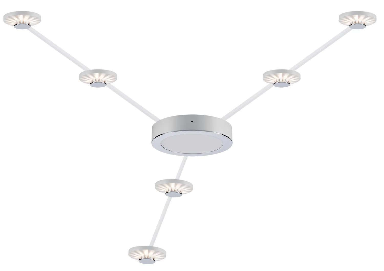 Star EBL Frill LED 6x0,45W 2700K 230/12V 7VA Weiß matt Chrom/Kunststoff