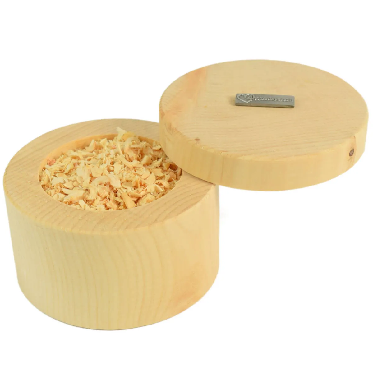 Zirben Duftschale - 'Scent of the Alps' | Ø 9 cm x H 7 cm | mit Drehverschluss