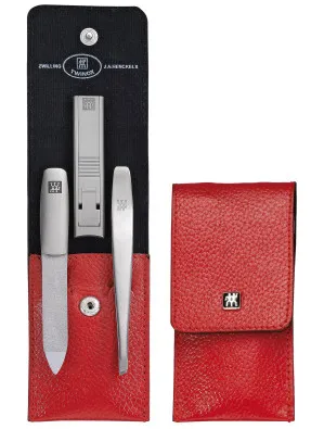 Zwilling Beauty - Maniküre Twinox Taschenetui, rot, 3-tlg., 97119-002