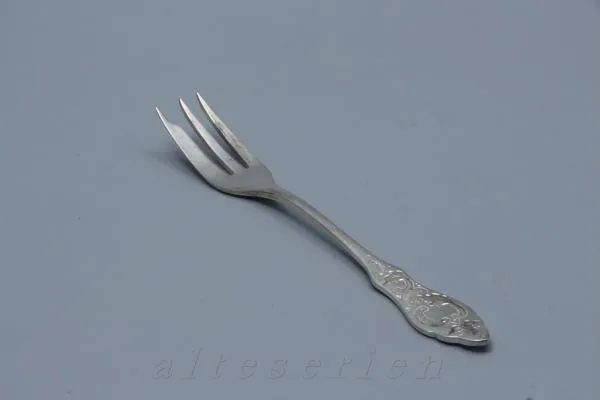 Kuchengabel - Hanseat 90iger Silberauflage Ostfriesenmuster