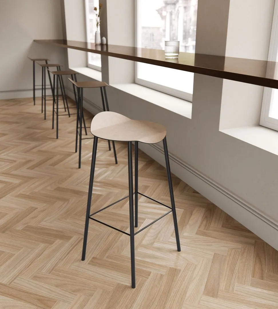 LIND DNA Barhocker Flamingo, grau