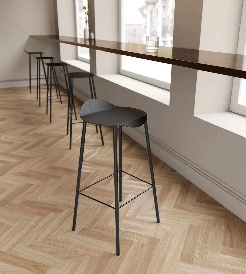 LIND DNA Barhocker Flamingo, schwarz