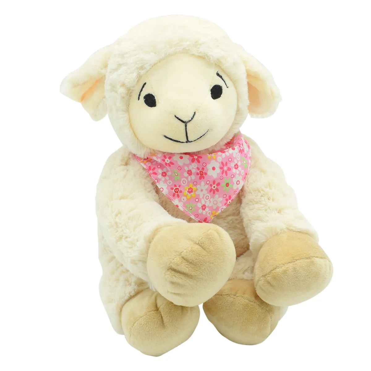 Schaf 'Flora' - Kuscheltier aus den Alpen | Höhe 36 cm | befüllt mit Zirbenspänen | Handarbeit aus Österreich