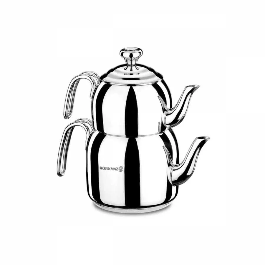 Korkmaz DROPPA Türkische Teekanne A057 Induktion 1,1 L - 2,3 L
