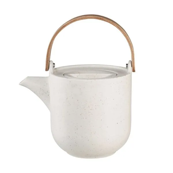 Asa Teekanne mit Holzgriff Coppa Sencha Sand (600ml)