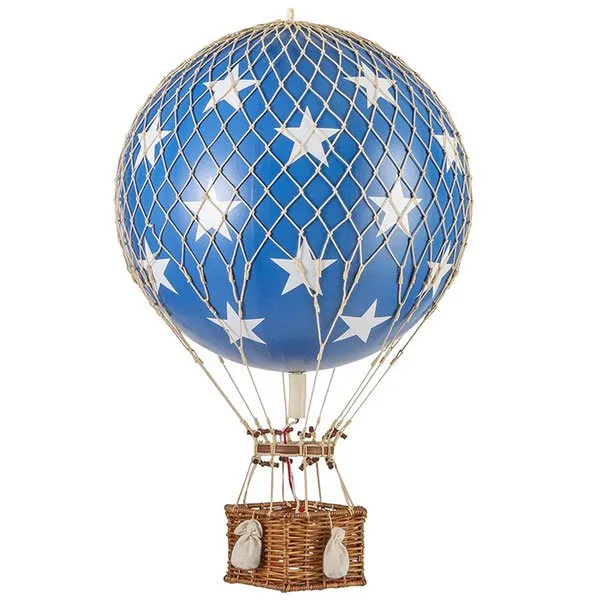 Authentic Models Ballon Travel Light Stars Blau (32cm)