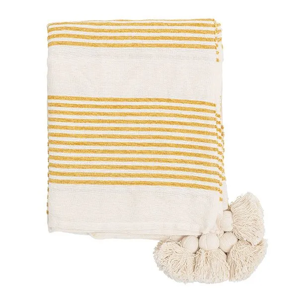 Bloomingville Plaid Gelb-Weiß