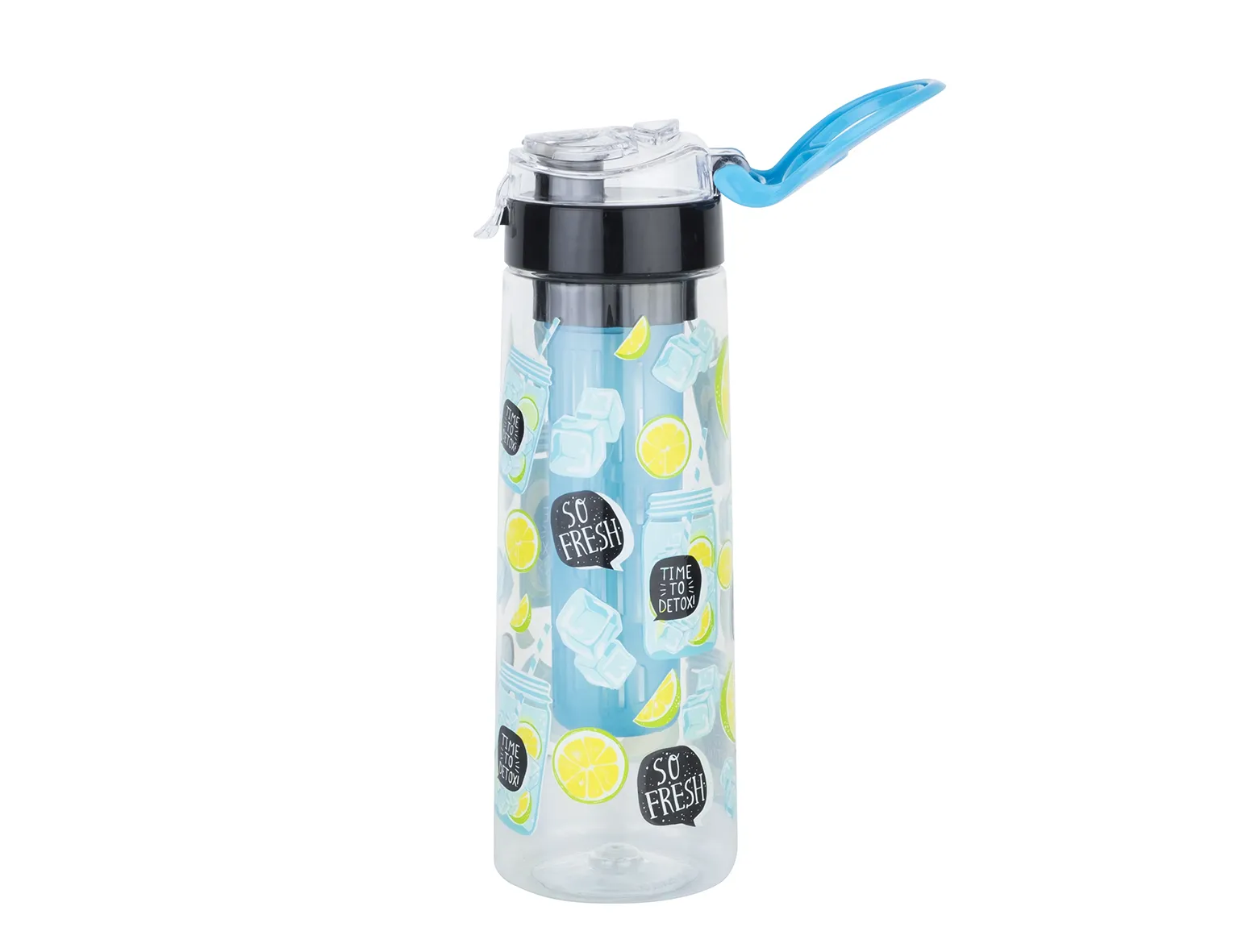 So Fresh Trinkflasche für Fruchtschorlen / Gemüseschorlen Blau 730 ml