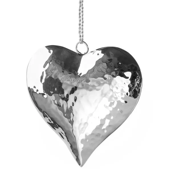 Fink Christbaumschmuck Lova Herz Silber (10cm)