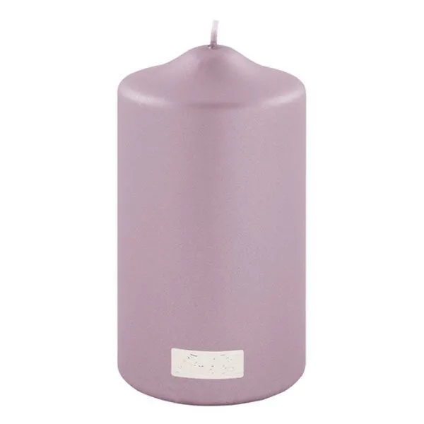 Fink Stumpenkerze Metallic Rosa (15cm)
