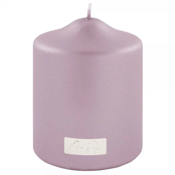 Fink Stumpenkerze Metallic Rose (10cm)