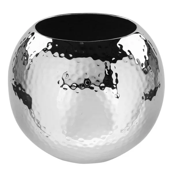 Fink Vase Moon Hammerschlag Silber (20cm)