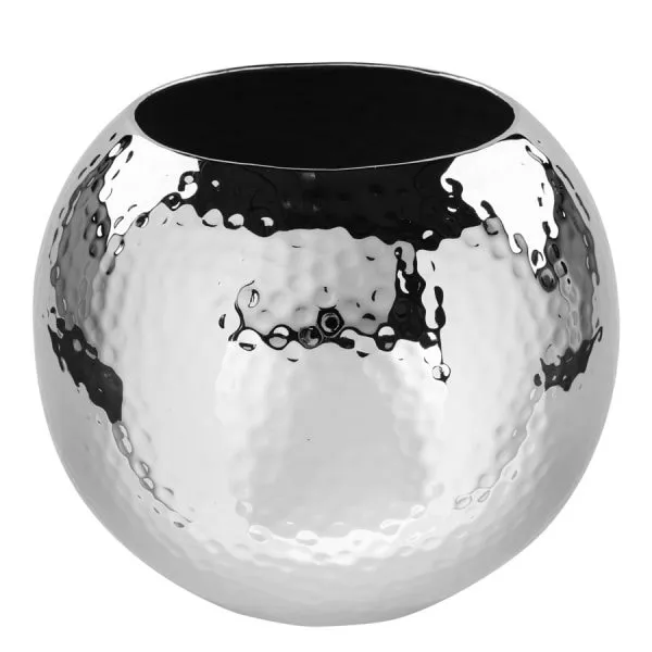 Fink Vase Moon Hammerschlag Silber (25cm)