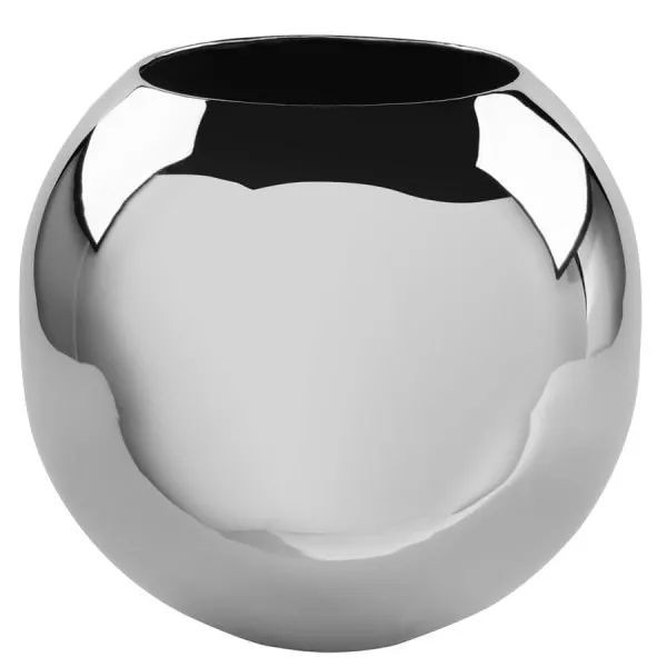 Fink Vase Moon Vernickelt Silber (16cm)