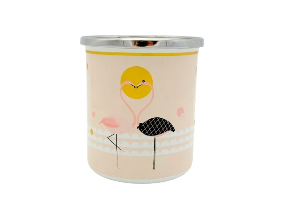 Bernardo FLAMINGO Emaille Kaffeebecher 300ml 8 cm
