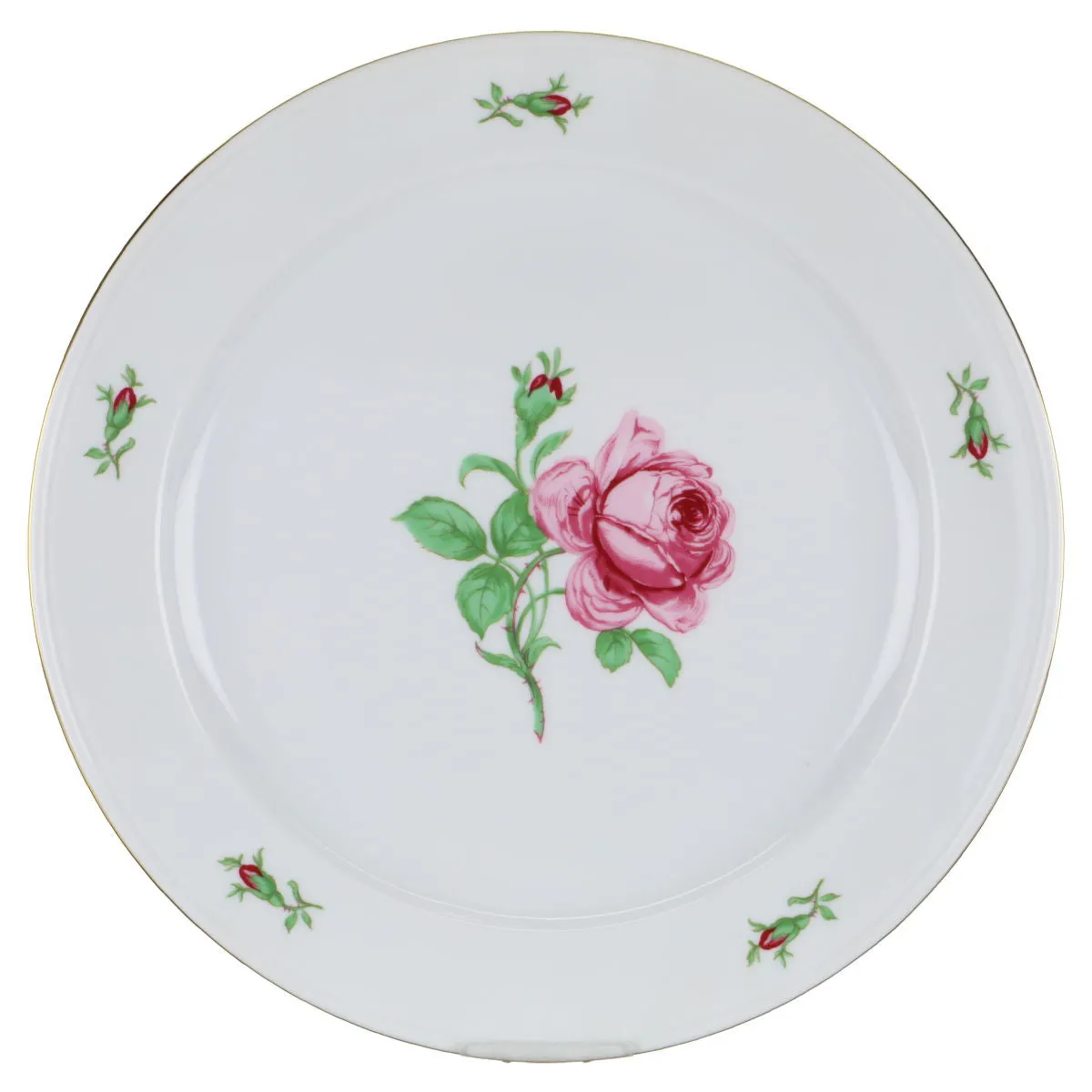 Speiseteller - Fürstenberg Alt Fürstenberg Rote Rose 02171