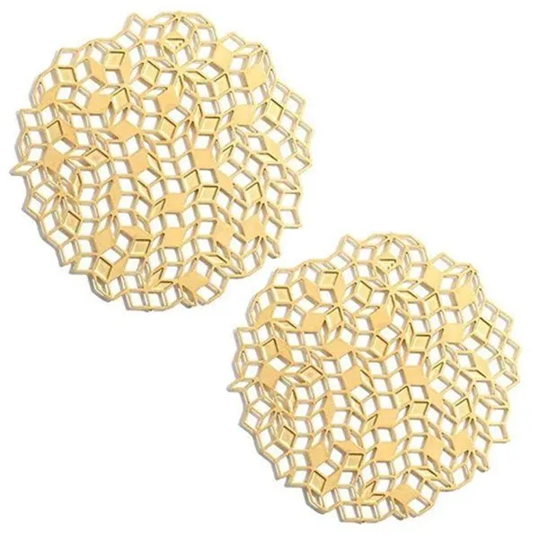 Fundamental Berlin Glasuntersetzer Penrose Gold (2-teilig)