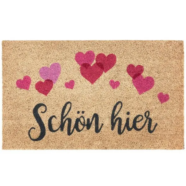 Gift Company Fußmatte aus Kokosfasern Schön Hier (75x45cm)