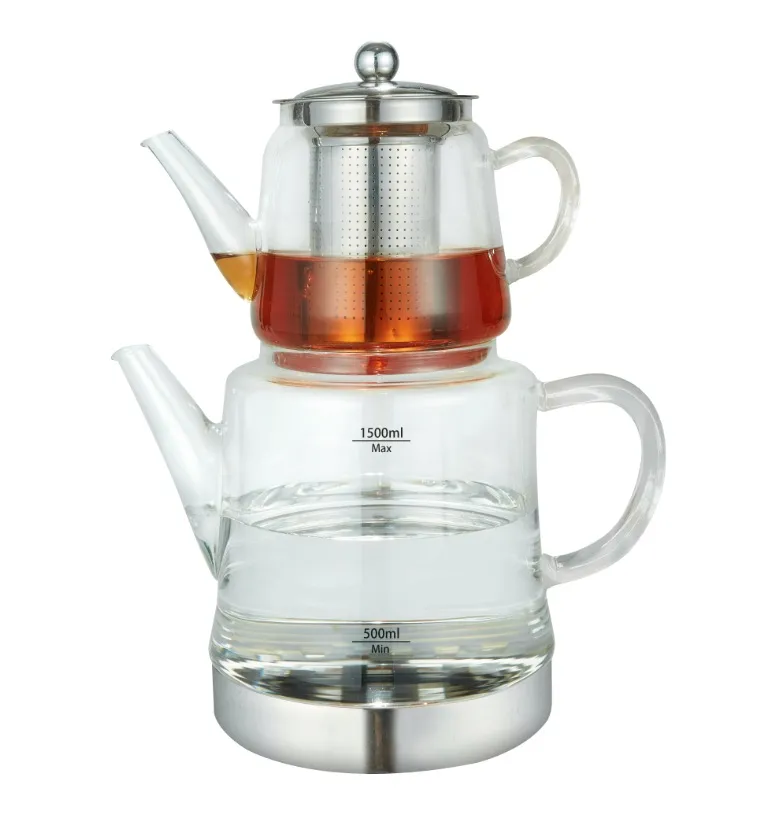 Design Türkische Teekanne aus GLAS - Hitzebeständig und Induktion-Copy