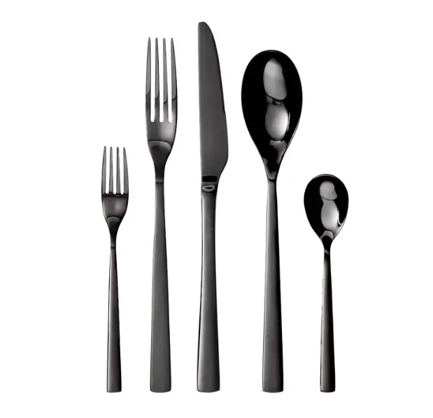 Gräwe Besteckset PORTO SCHWARZ 10-teilig 2 Personen Set