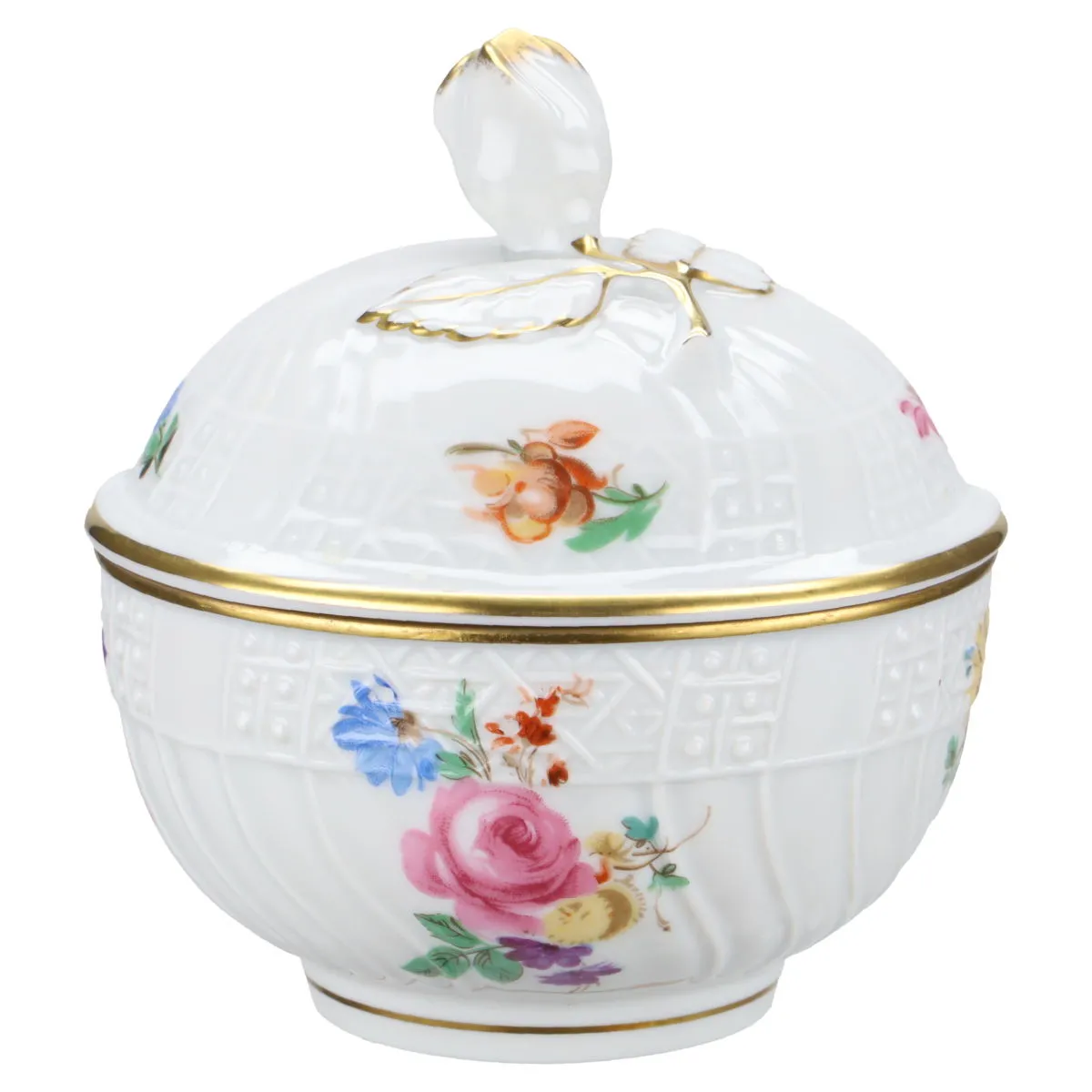 Zuckerdose groß - Hutschenreuther Dresden Moritzburg