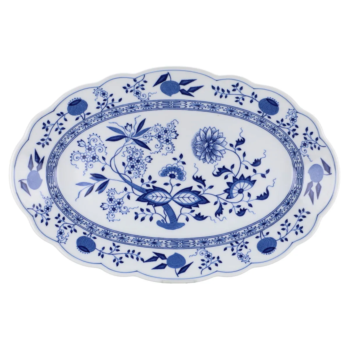 Fleischplatte groß - Hutschenreuther Maria Theresia Zwiebelmuster II.Wahl