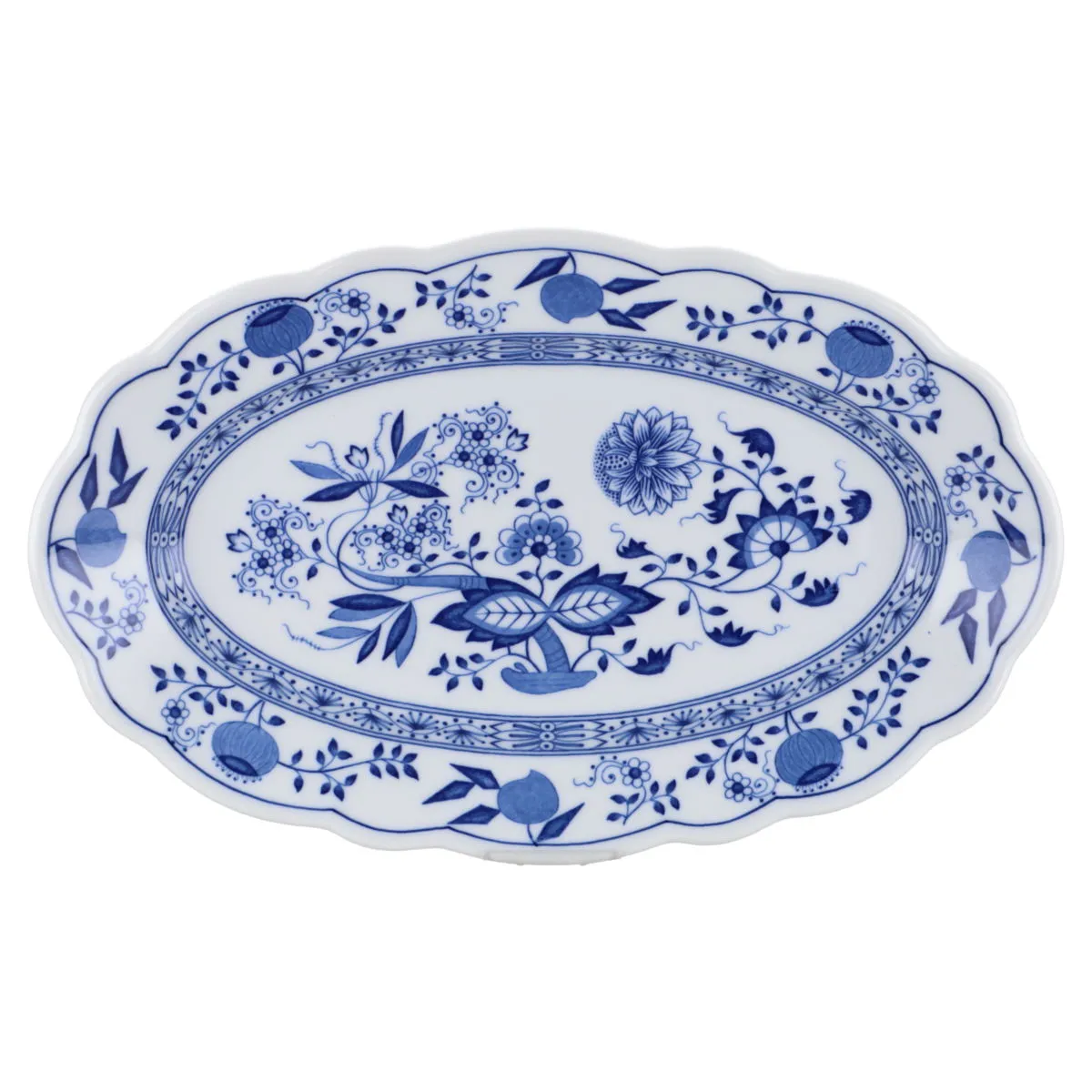 Fleischplatte klein - Hutschenreuther Maria Theresia Zwiebelmuster I.Wahl