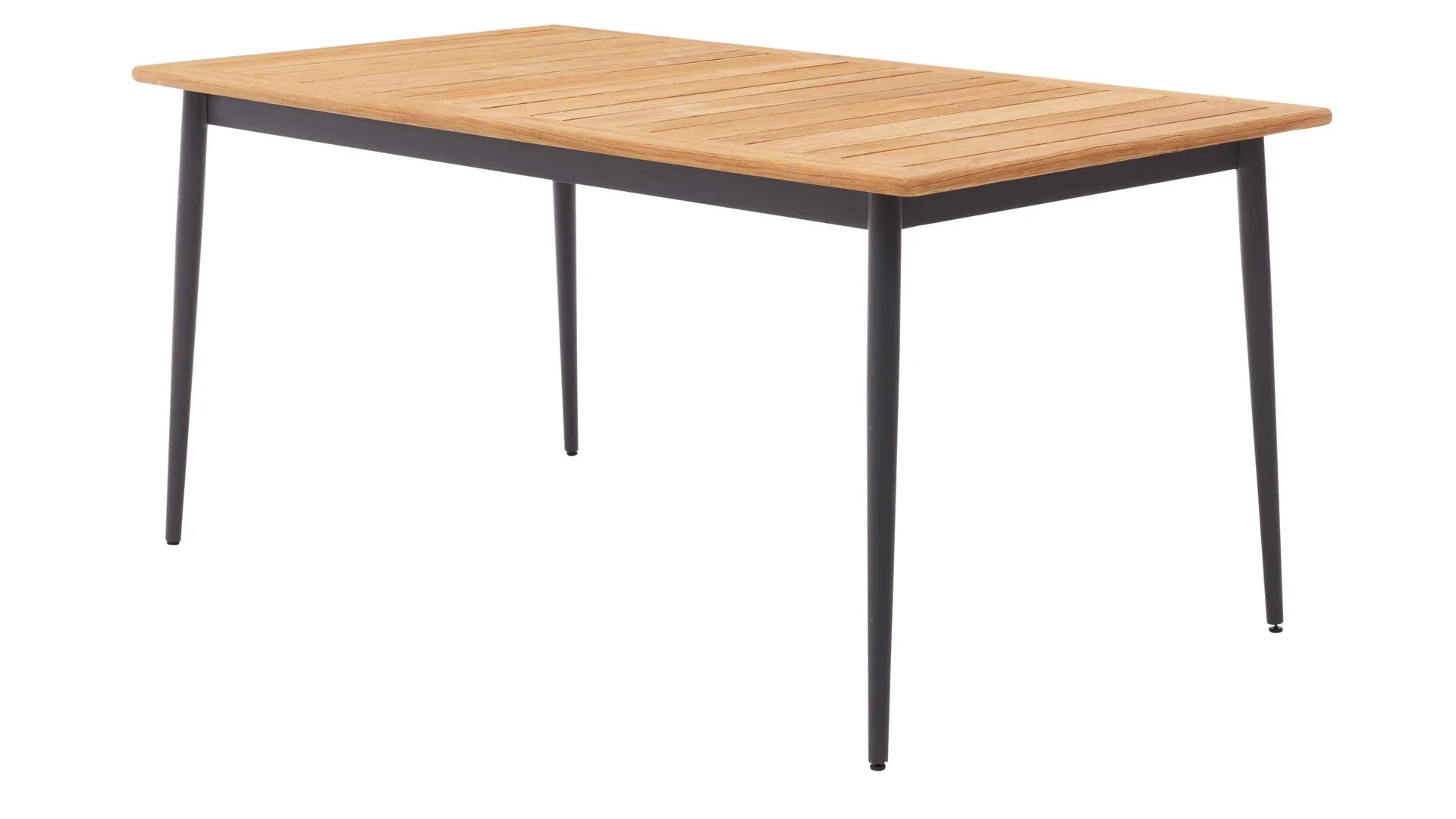 Interliving Gartenmöbel Serie 7001 – Tisch, Teakholz & Aluminium - ca. 160 x 95 cm