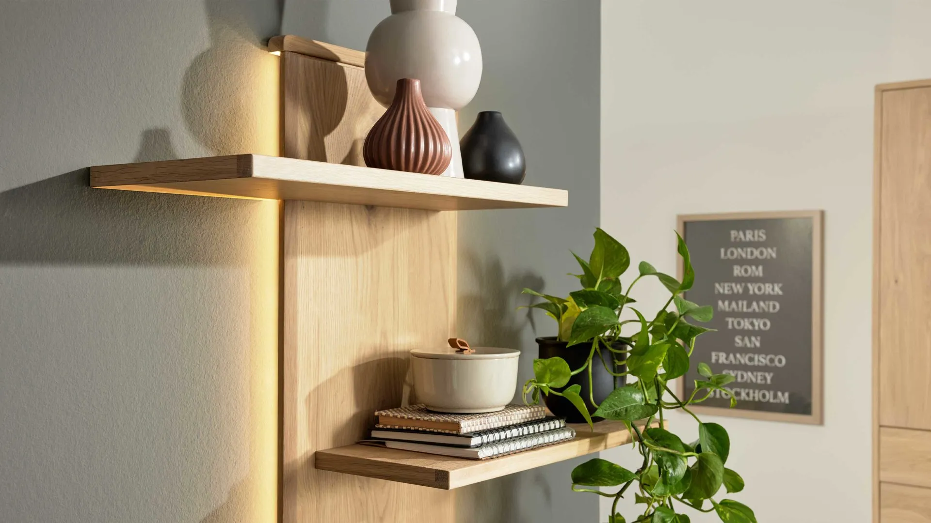 Interliving Wohnzimmer Serie 2024 - Rückwandbeleuchtung, zweiteilig - 10,5 Watt