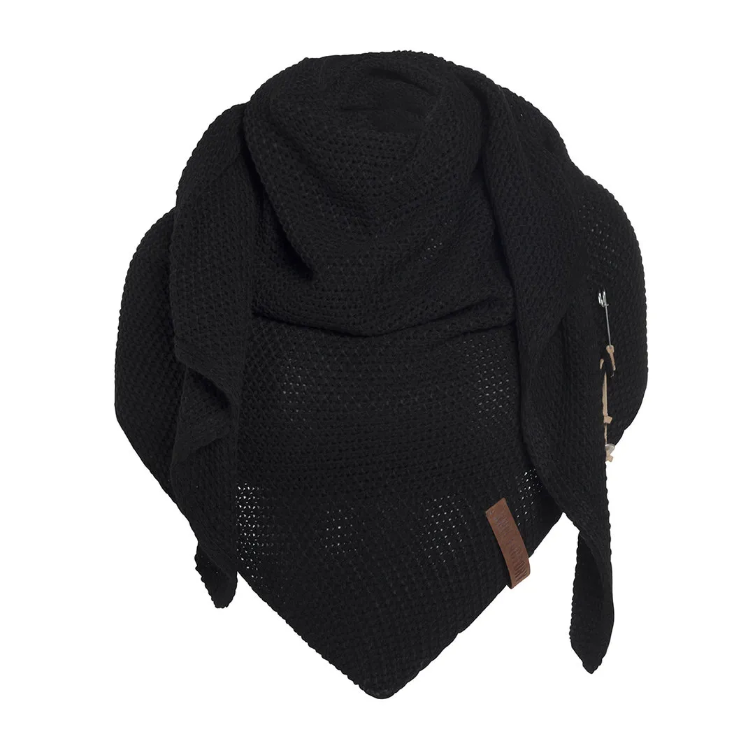 Knit Factory Dreiecksschal COCO, schwarz