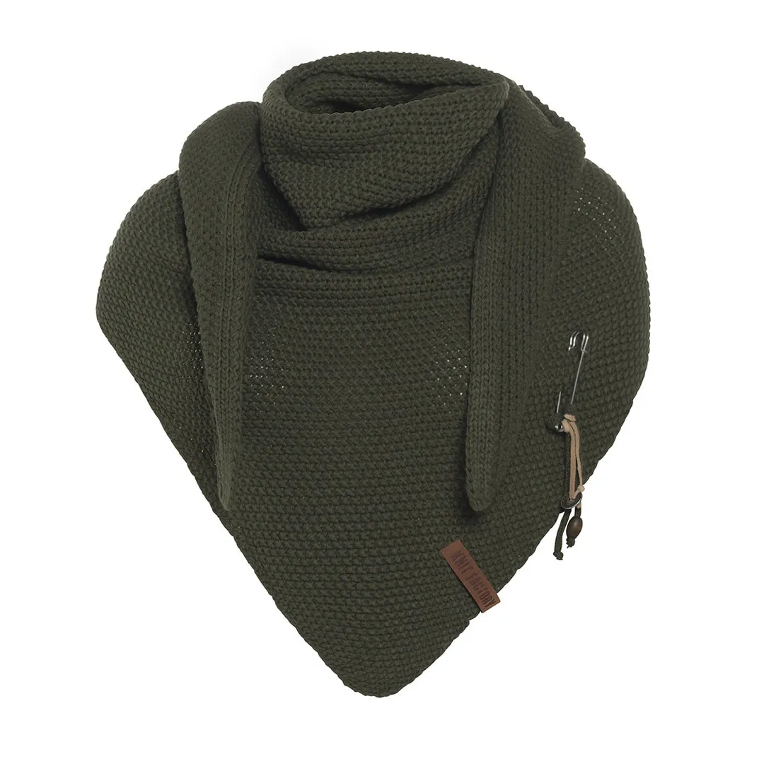 Knit Factory Dreiecksschal COCO, khaki