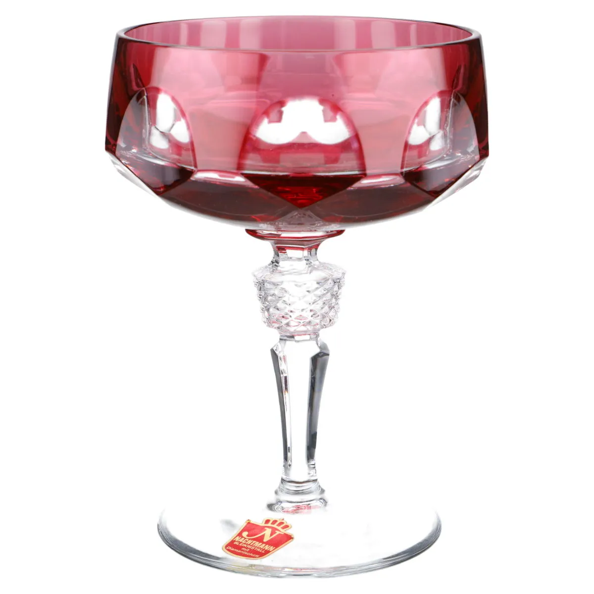 Sektschale Goldrubin - Nachtmann Überfanggläser Antika