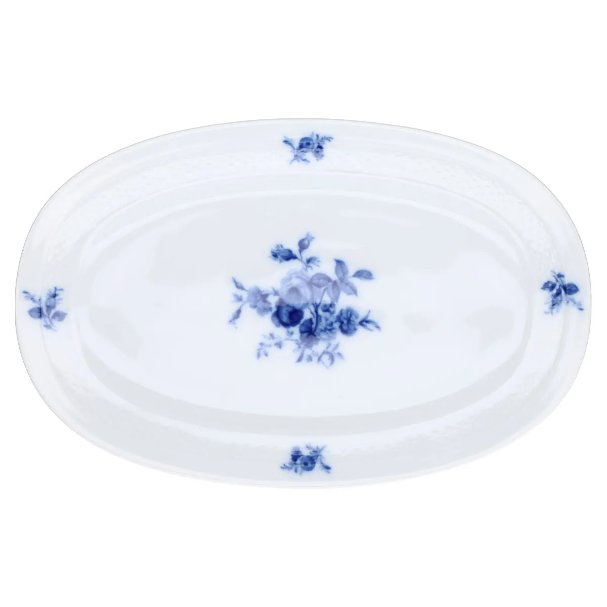 Fleischplatte mittelgroß - Hutschenreuther Tradition blaue Rose