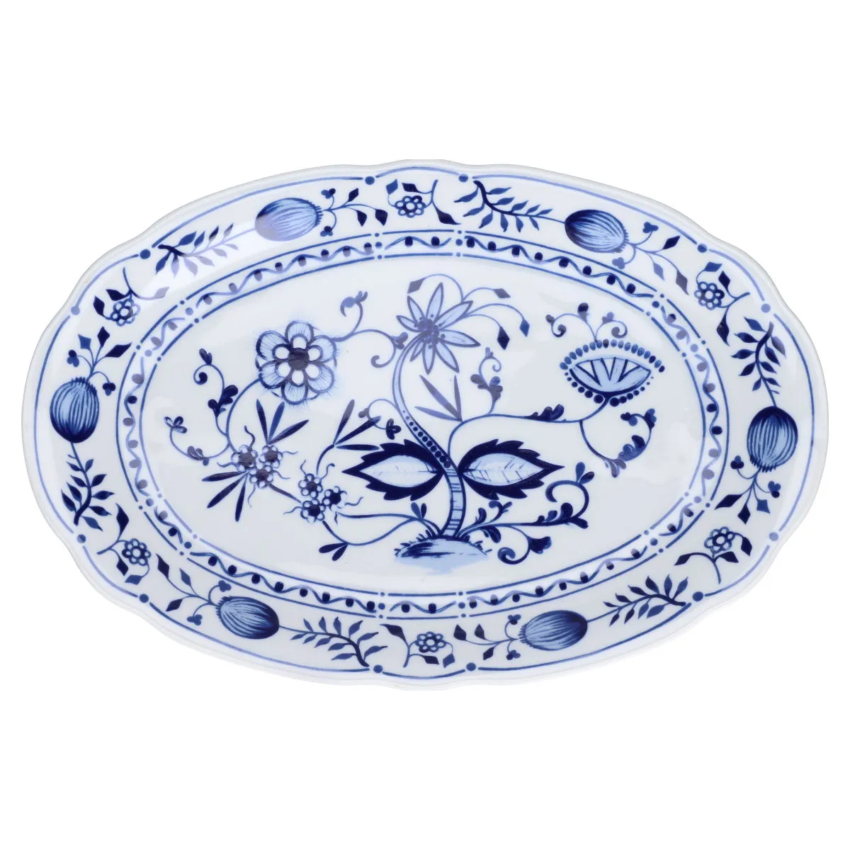 Fleischplatte mittelgroß - Kahla/Triptis Zwiebelmuster