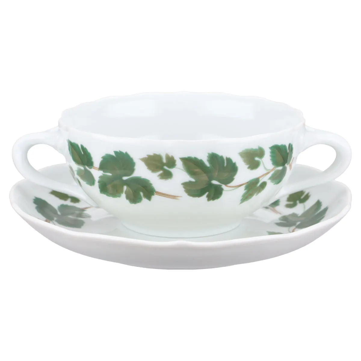 Suppentasse mit Untere ohne Spiegel - Hutschenreuther Maria Theresia Weinlaub I.Wahl