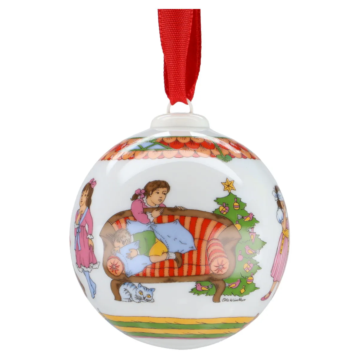 Weihnachtskugel 2004 - Verstecken Spielen - Hutschenreuther Weihnachtsartikel Weihnachtskugeln mit OVP