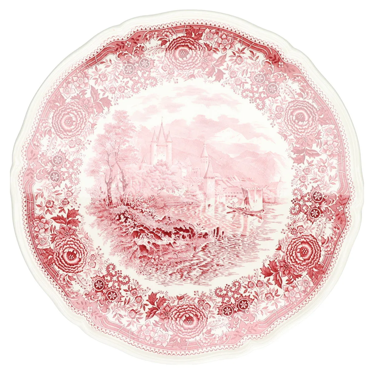 Tortenplatte - Villeroy & Boch Burgenland rot