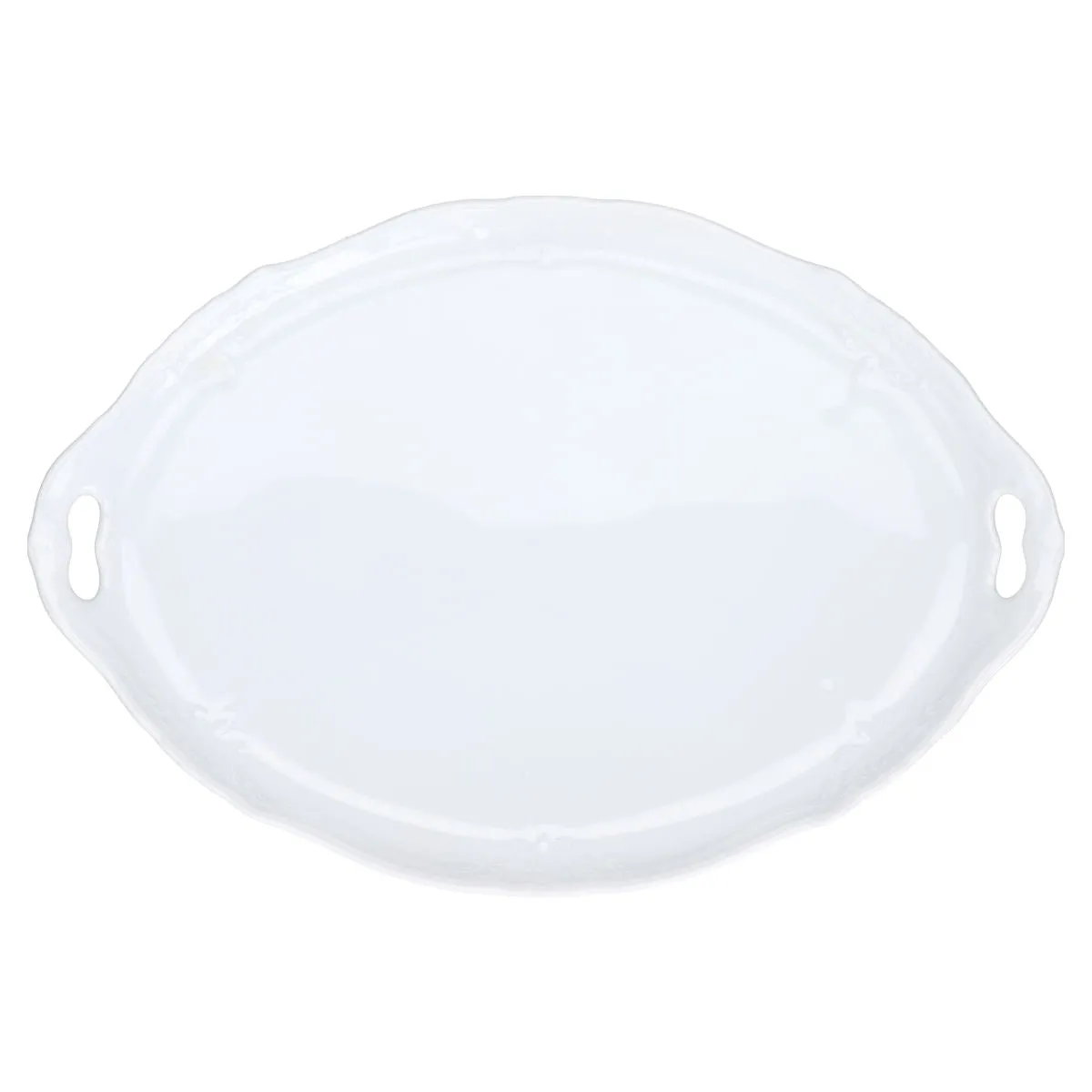 Tablett für Milch und Zucker - Tirschenreuth Baronesse weiß